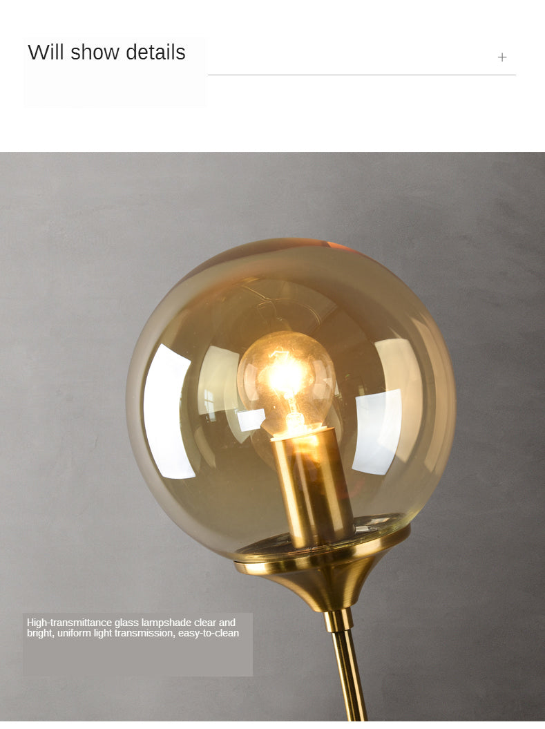 Golden Glass Wall Sconce Light