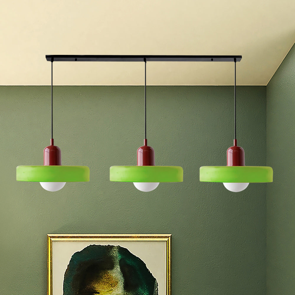Triple Glass Pendant Light