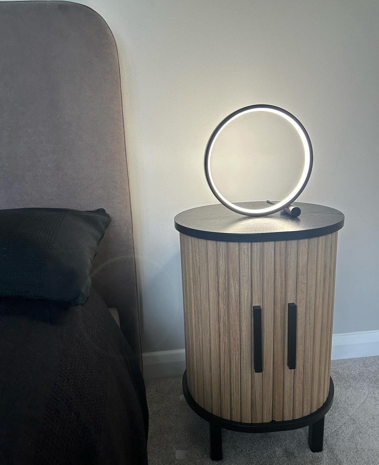 Modern Round LED Bedside Lamp