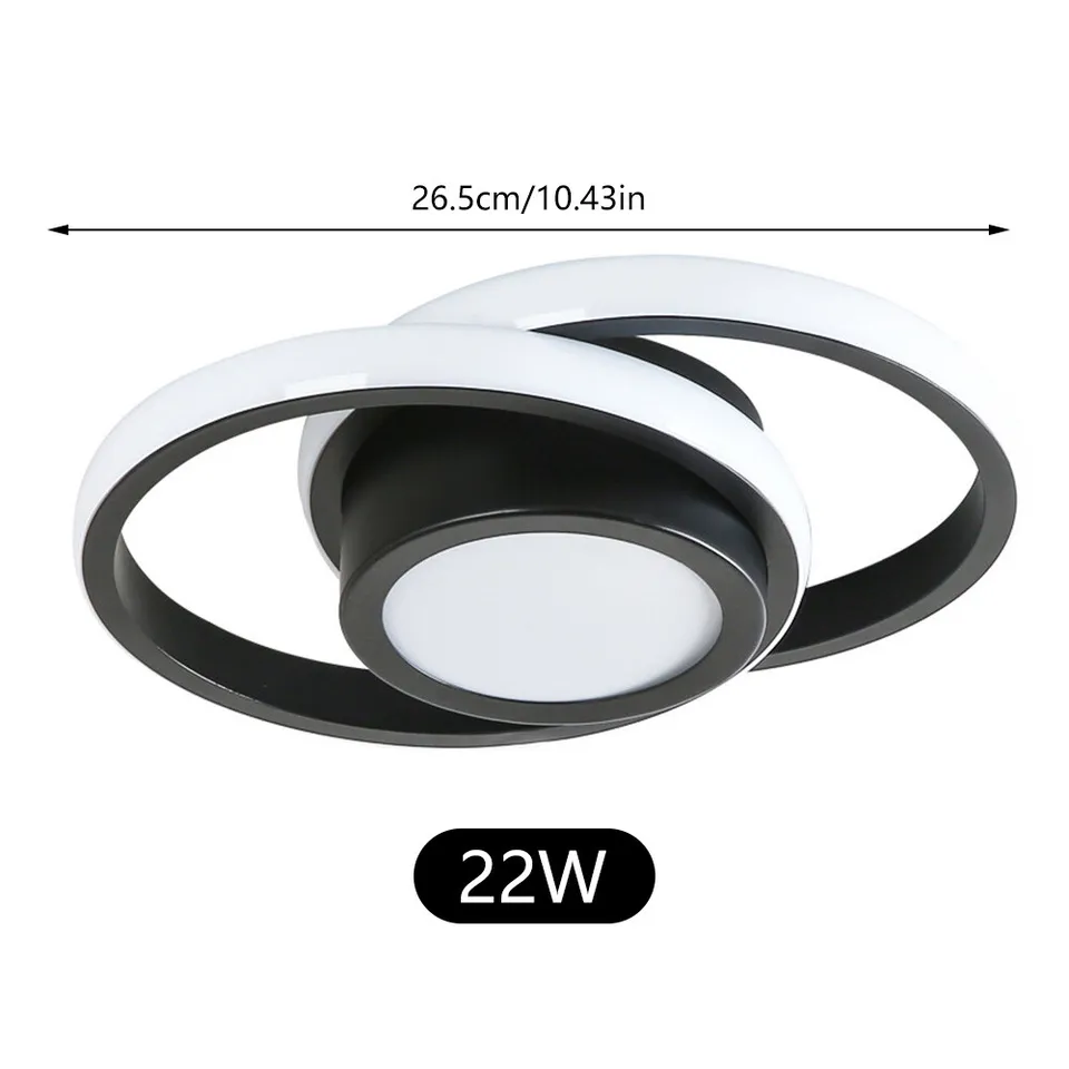 Twin Ring LED Ceiling Light