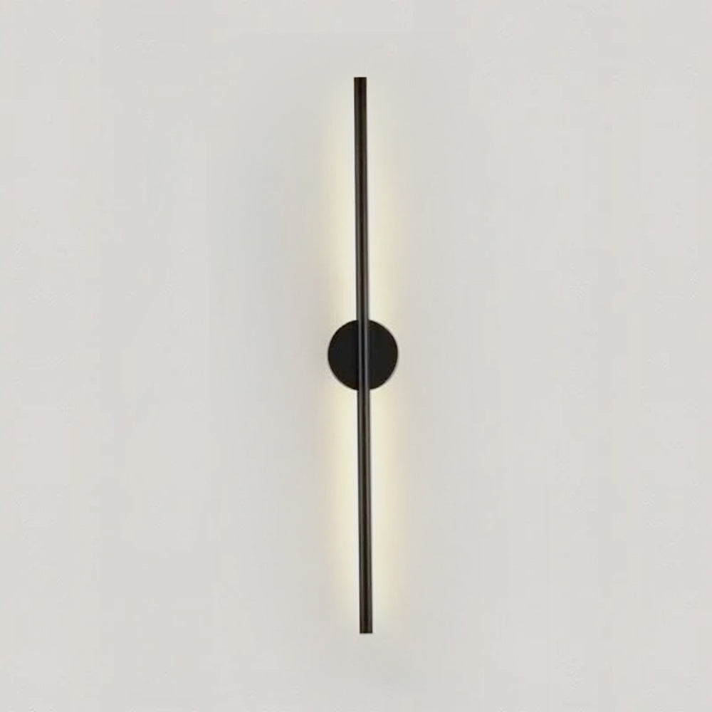Slim Black LED Wall Sconce