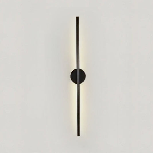 Slim Black LED Wall Sconce