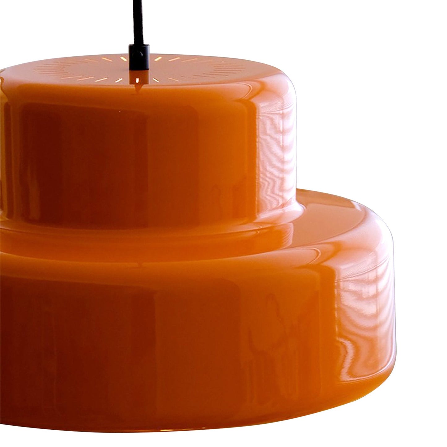 Bauhaus Orange Pendant Light