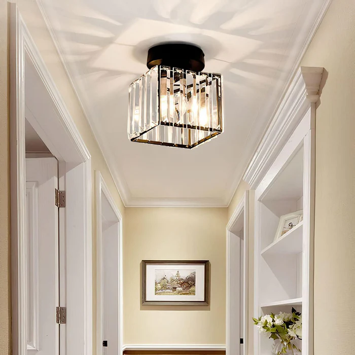 Set of 2 Crystal Ceiling Lights