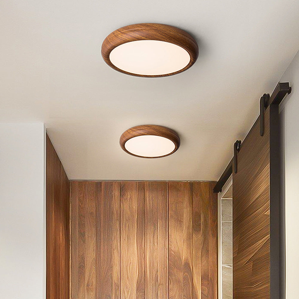 Nordic Wood Accent Ceiling Light