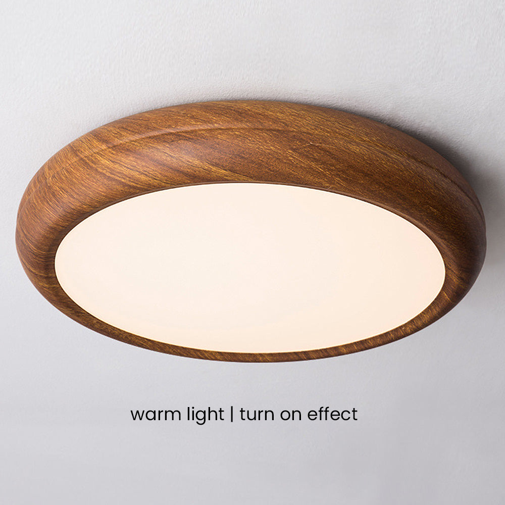 Nordic Wood Accent Ceiling Light