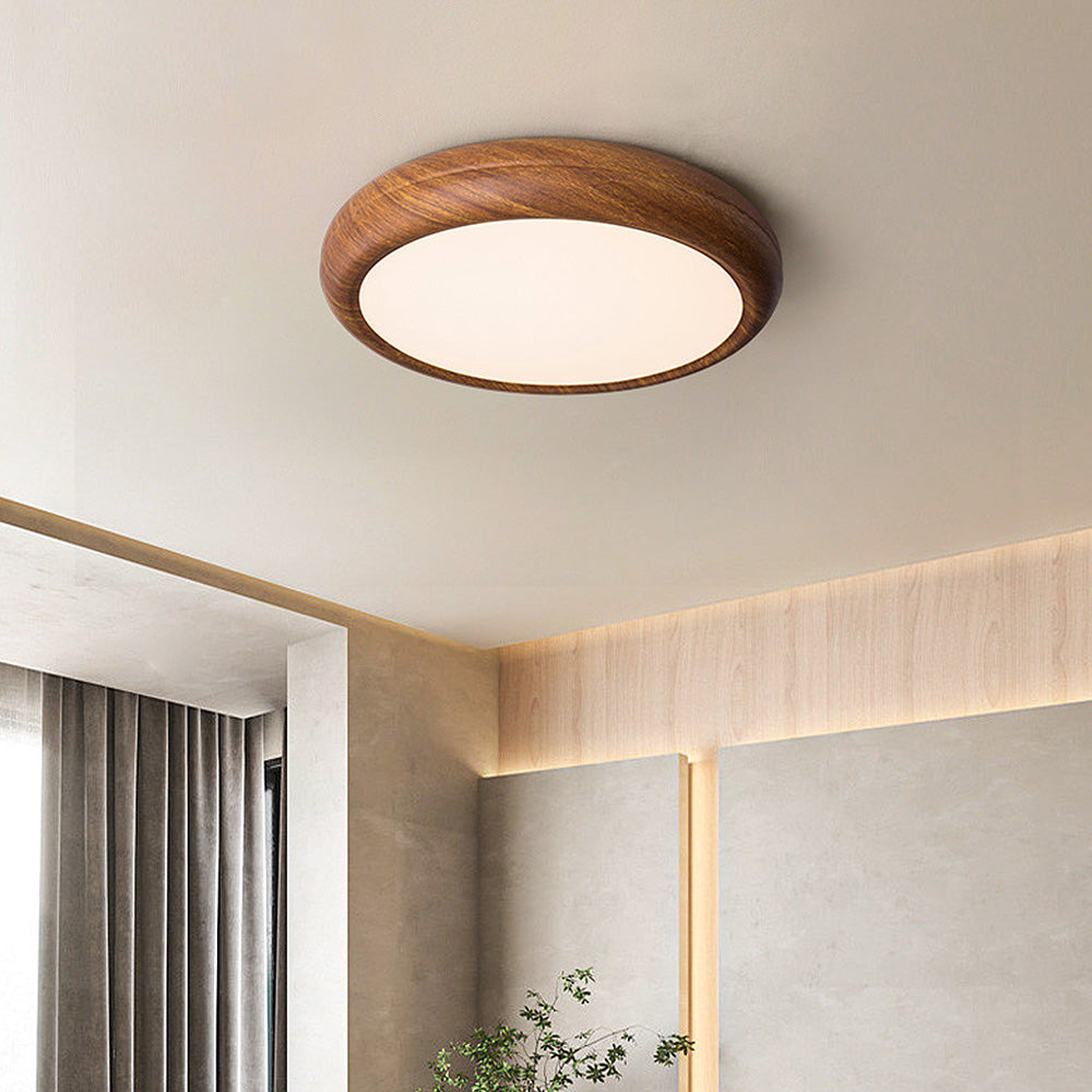 Nordic Wood Accent Ceiling Light