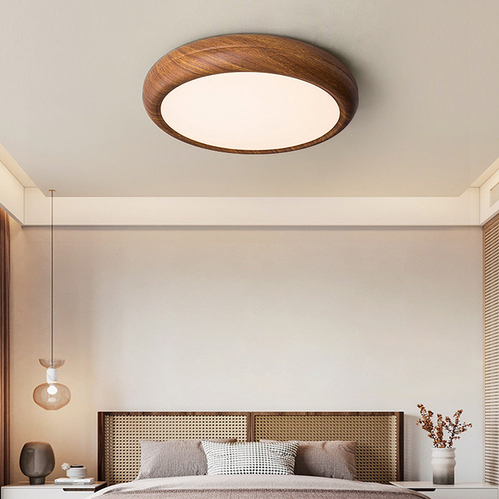 Nordic Wood Accent Ceiling Light