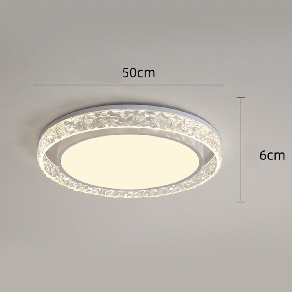 Flush-Mount Iron Ceiling Light