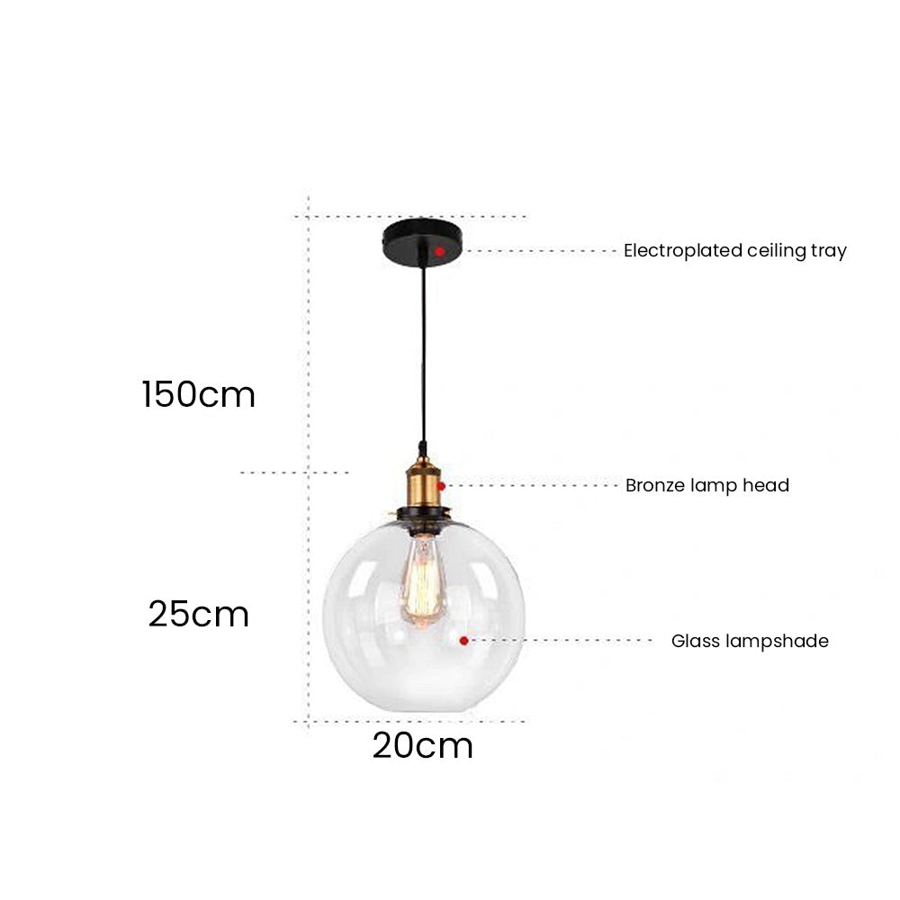 Transparent Bedside Hanging Lamp