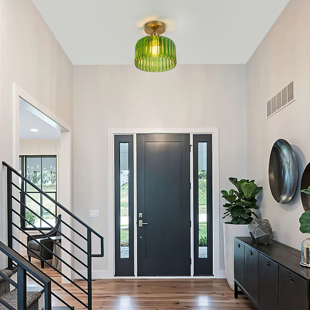 Vintage Style Semi-Flush Ceiling Fixture