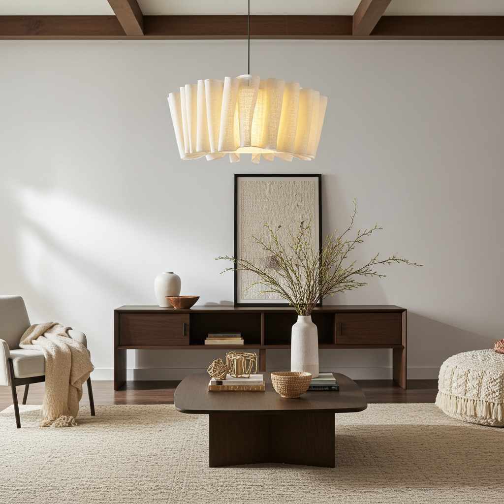 Handcrafted Nordic Fabric Pendant Light