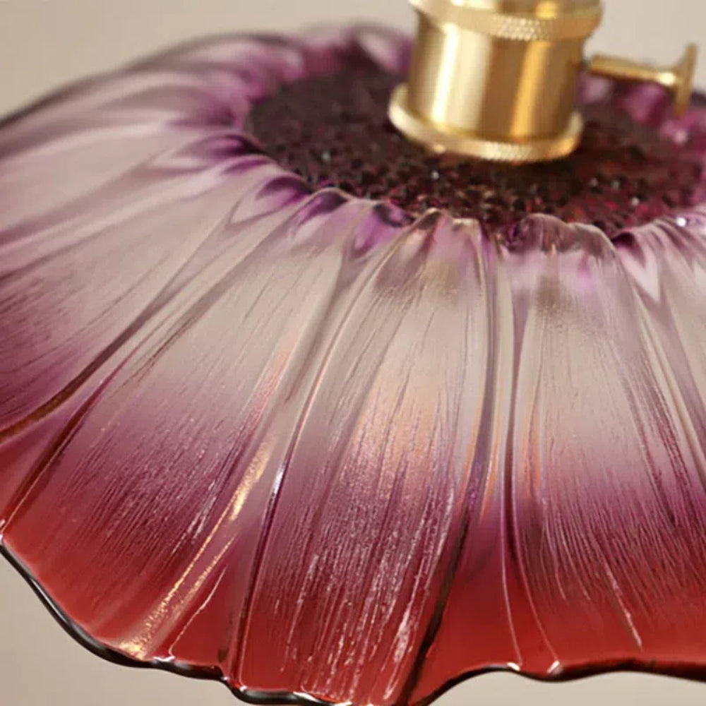 Retro Flower Glass Pendant Light