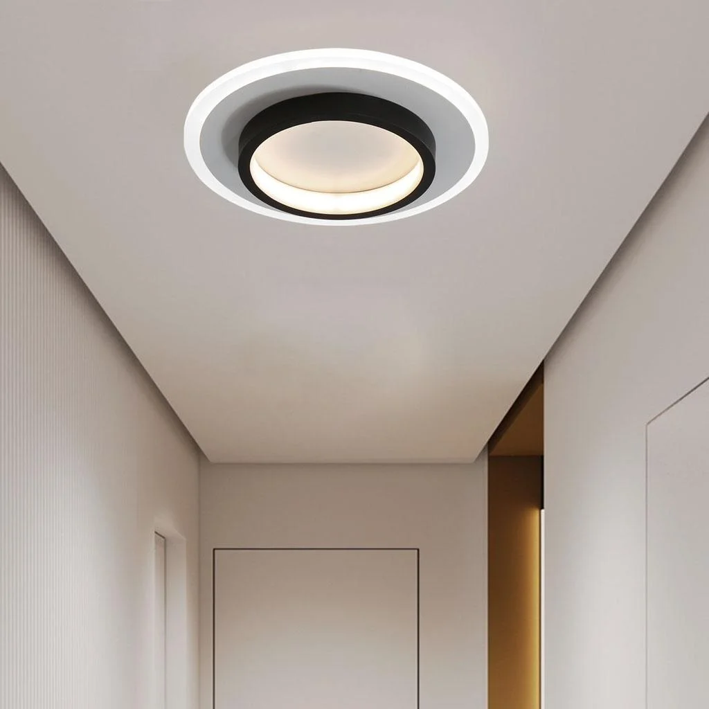 Round Metal & Acrylic Ceiling Light