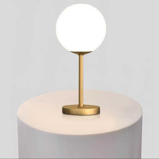 Gold Glass Globe Table Lamp