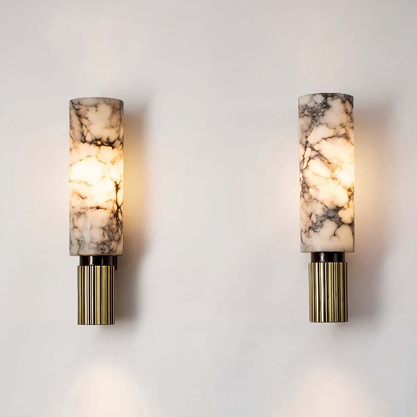 Textured Glass Globe Wall Light