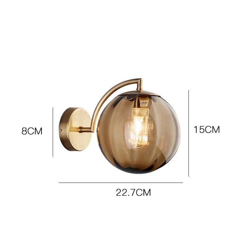 Frosted Globe Wall Sconce