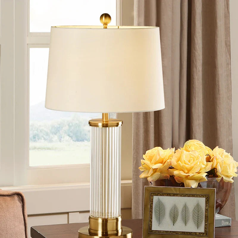 Transparent Rod Glass Table Lamp