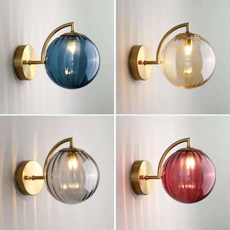 Frosted Globe Wall Sconce