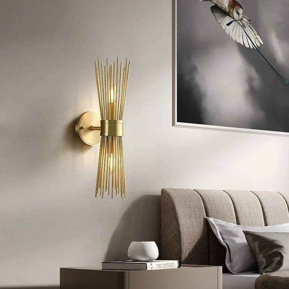 Vintage Art Glass Wall Light