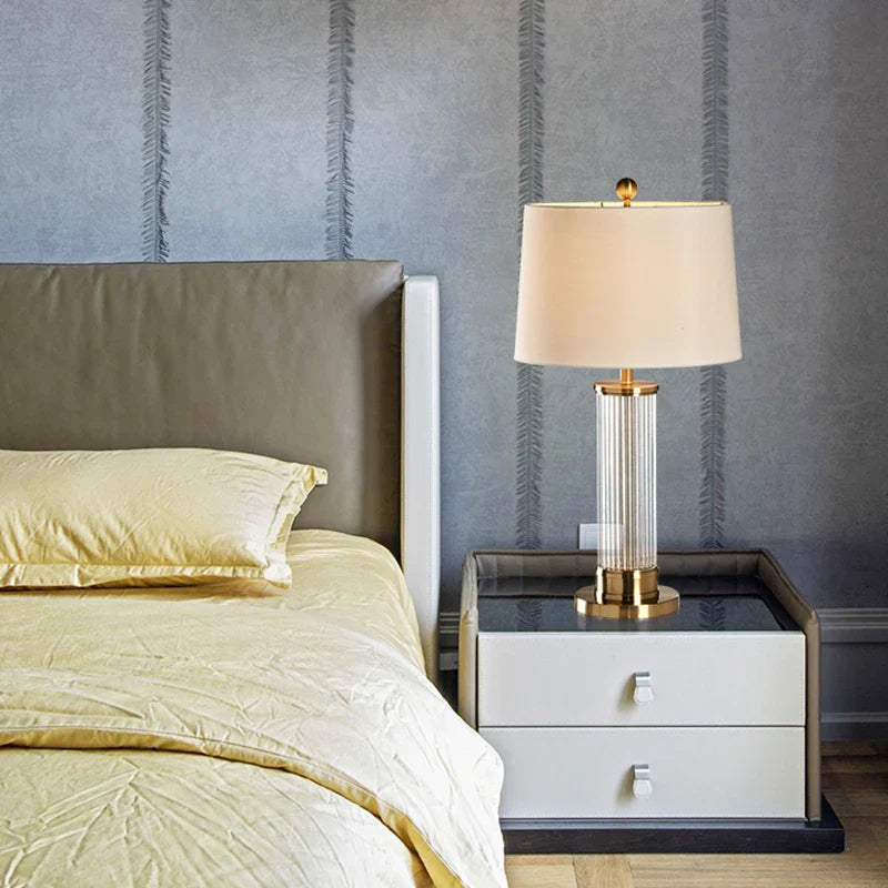 Transparent Rod Glass Table Lamp