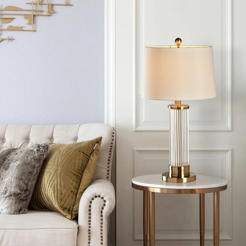 Transparent Rod Glass Table Lamp