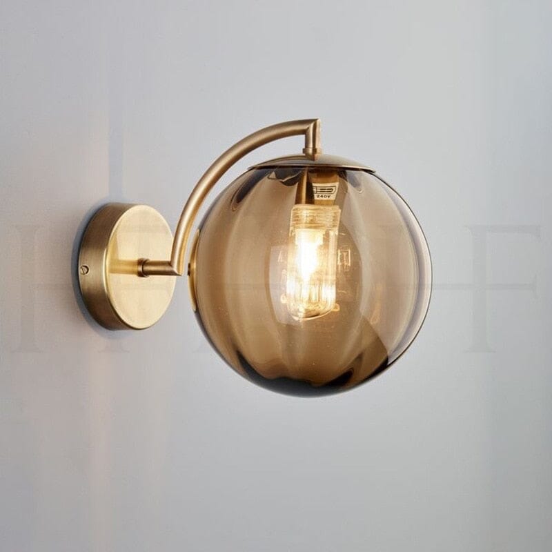 Frosted Globe Wall Sconce