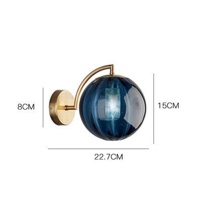 Frosted Globe Wall Sconce