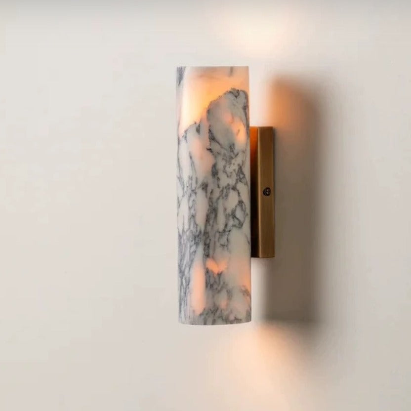 Calacatta Marble Brass Wall Light