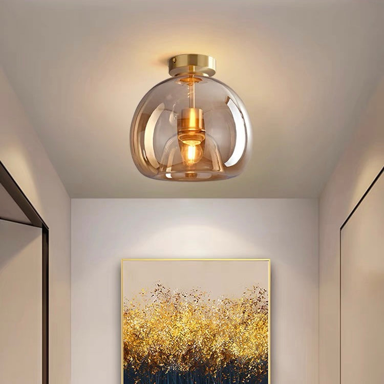 Retro Glass Shade Ceiling Light