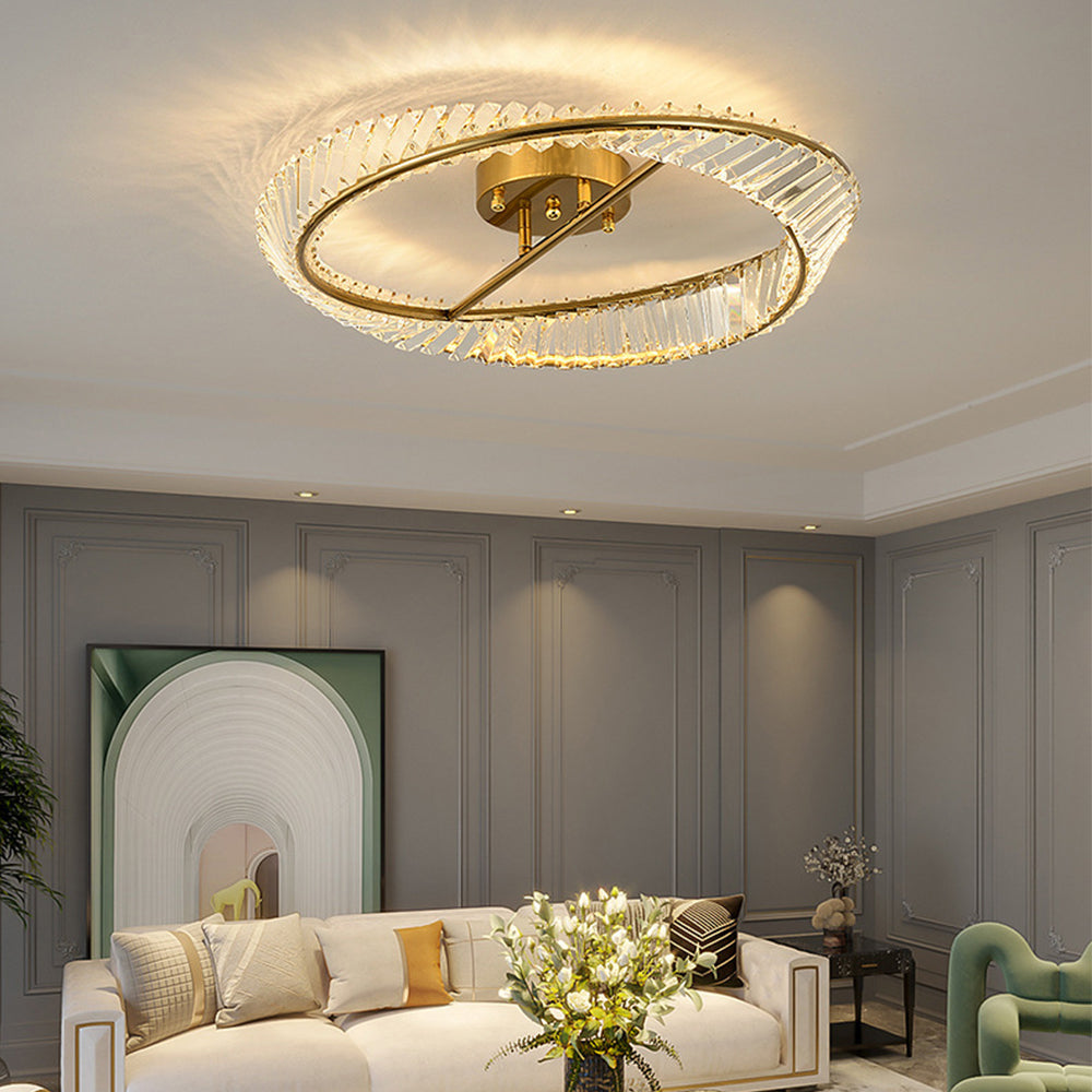 Crystal Glow LED Ceiling Light
