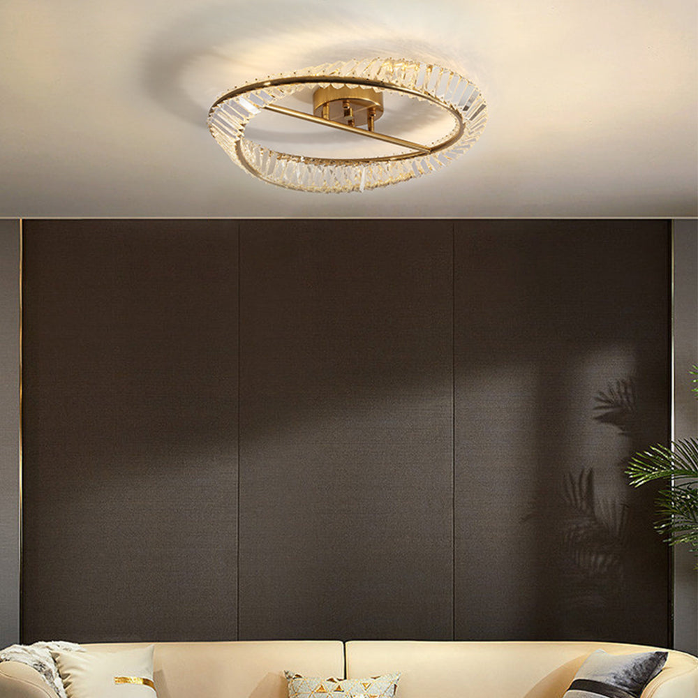 Crystal Glow LED Ceiling Light