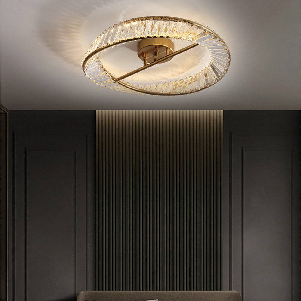Crystal Glow LED Ceiling Light