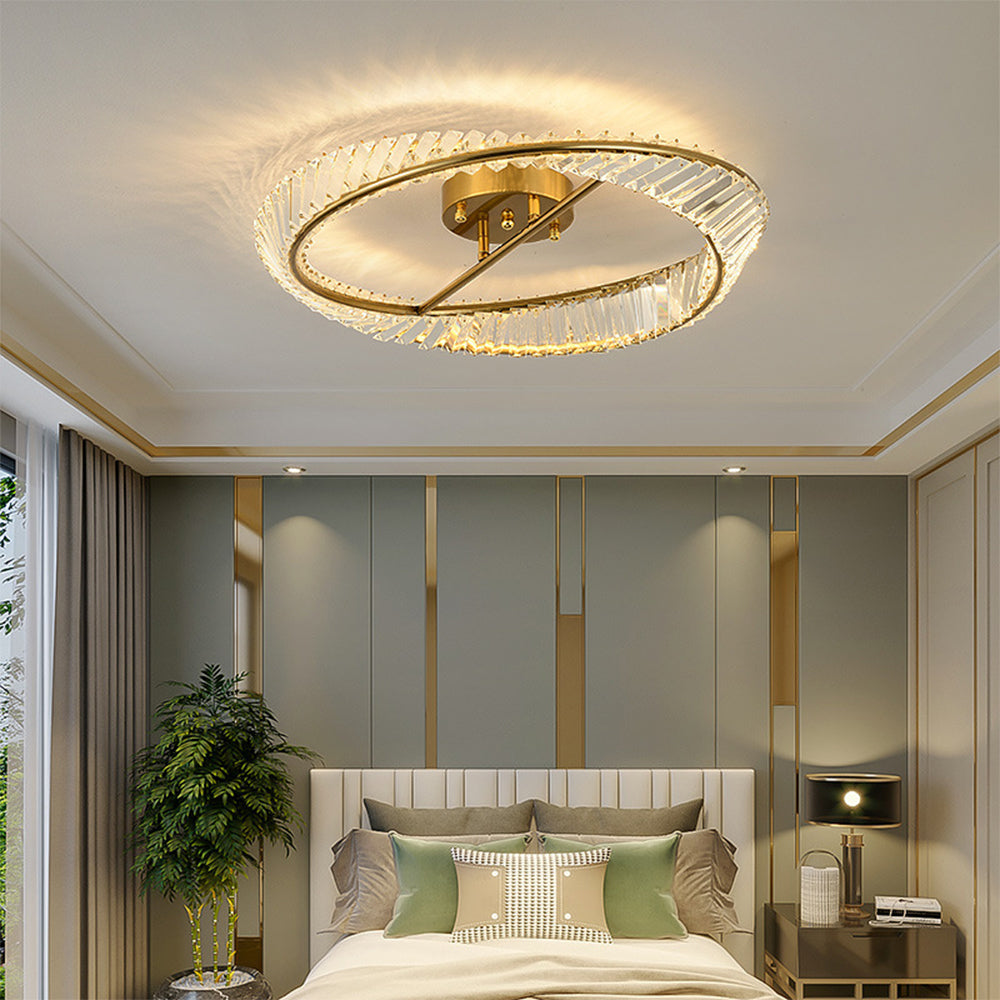 Crystal Glow LED Ceiling Light