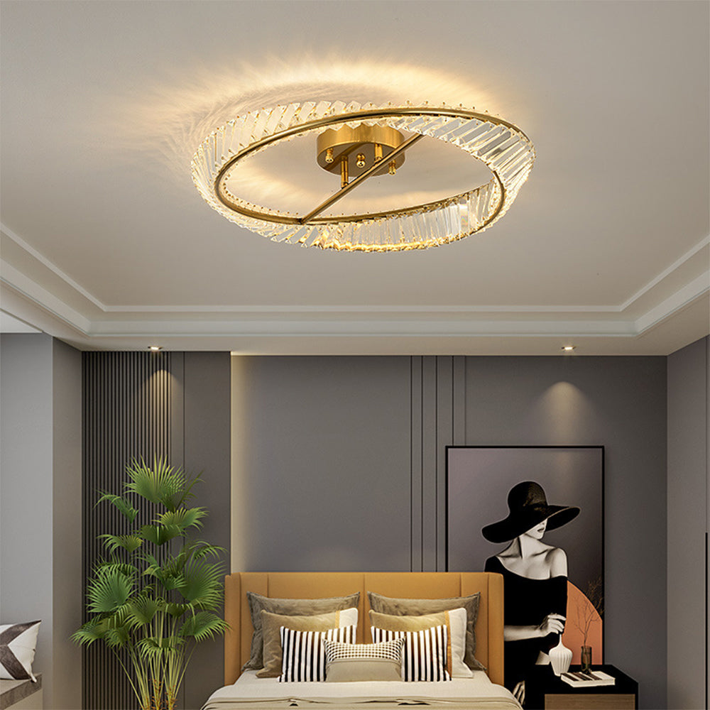 Crystal Glow LED Ceiling Light