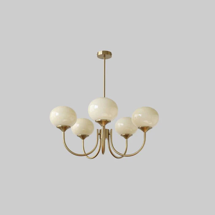 Pink Bubble Glass Chandelier
