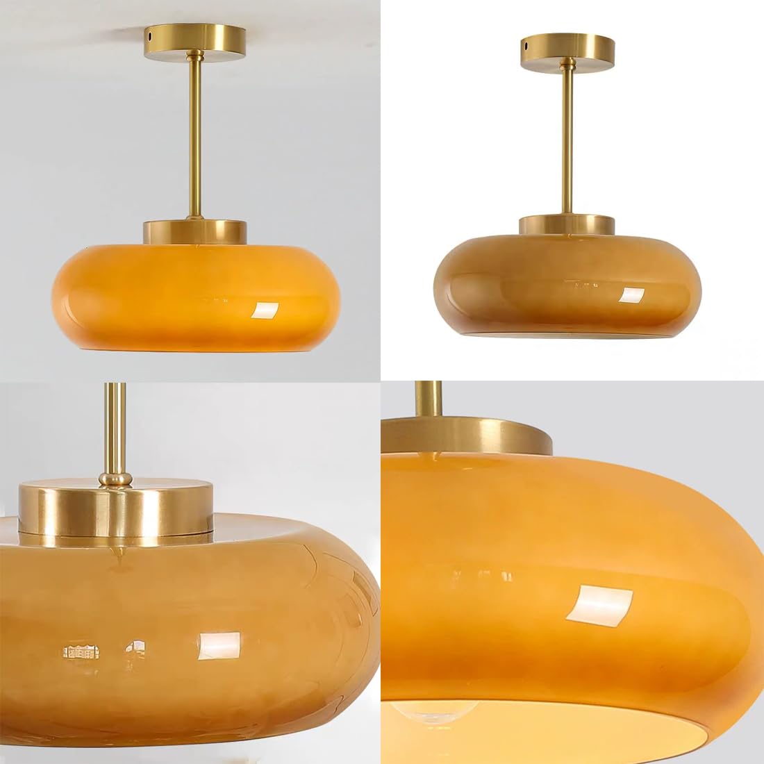 Vintage Glass Ceiling Light