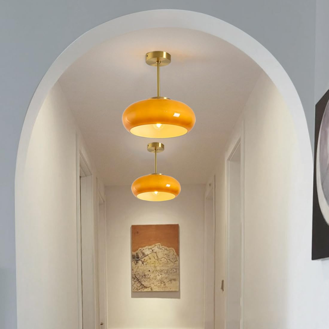 Vintage Glass Ceiling Light