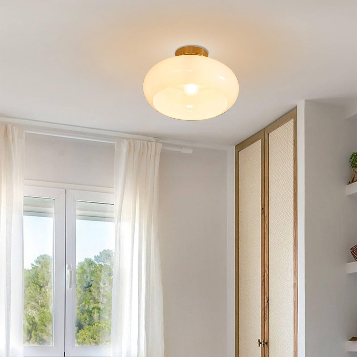 Vintage Glass Ceiling Light