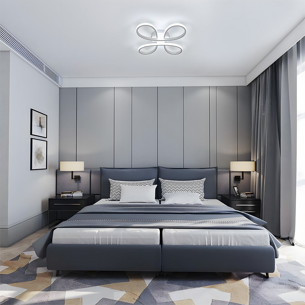 Sculptural Iron Bedroom Light