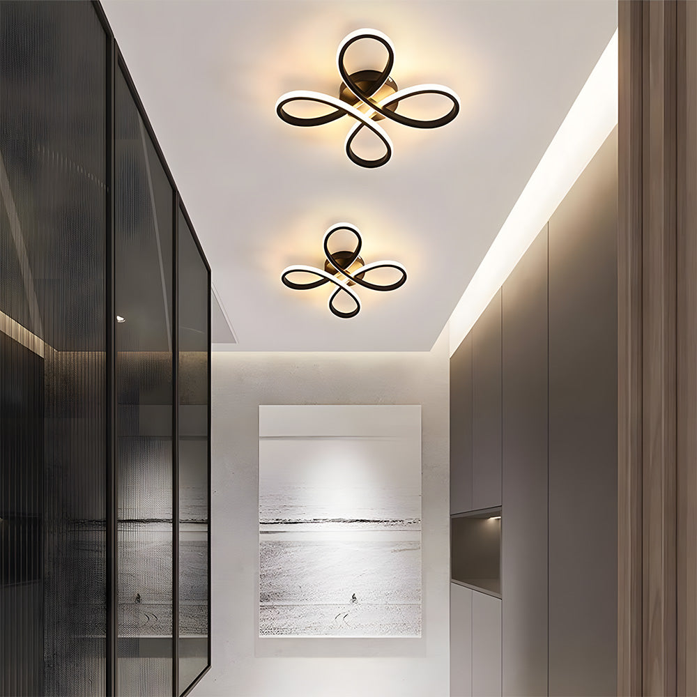 Sculptural Iron Bedroom Light