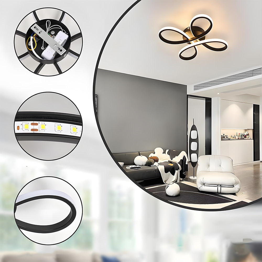 Sculptural Iron Bedroom Light