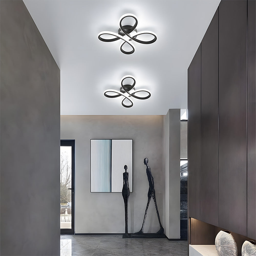 Sculptural Iron Bedroom Light