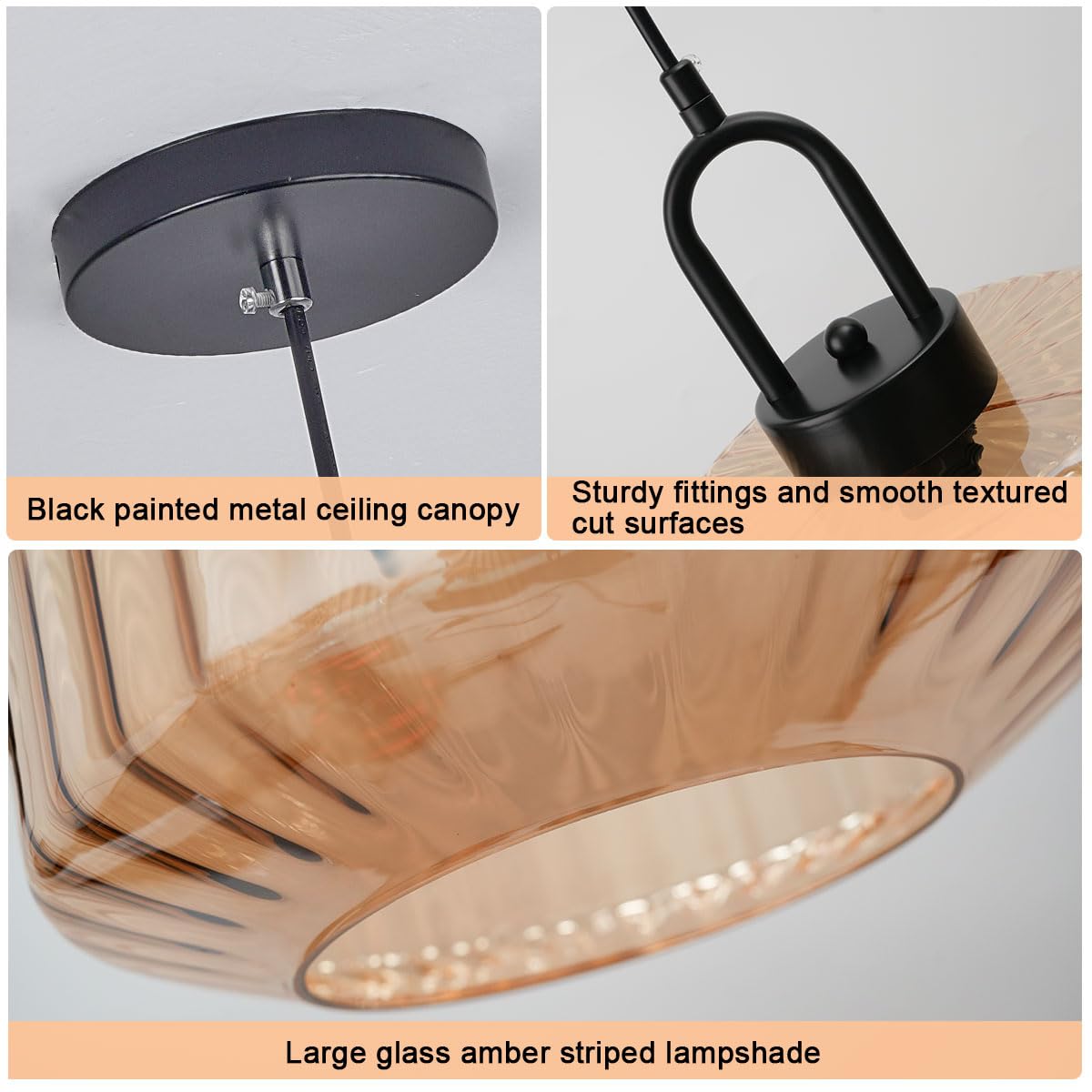 Glass Kitchen Pendant Light