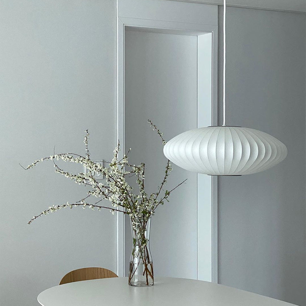 White Lantern Pendant Light