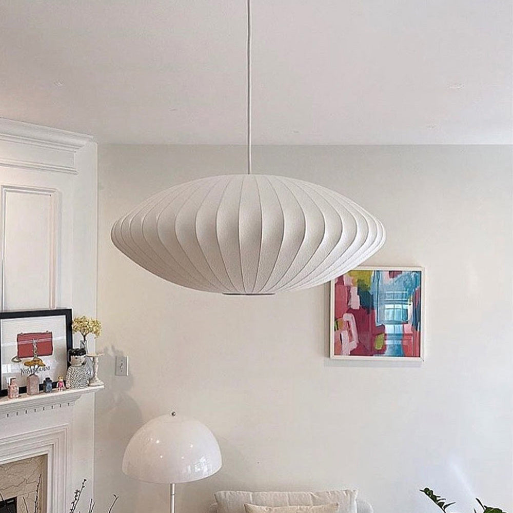 White Lantern Pendant Light