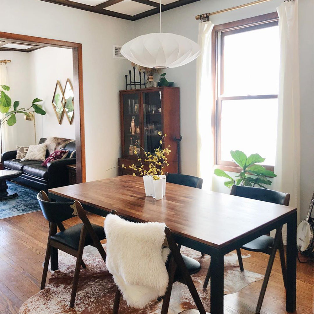 White Lantern Pendant Light