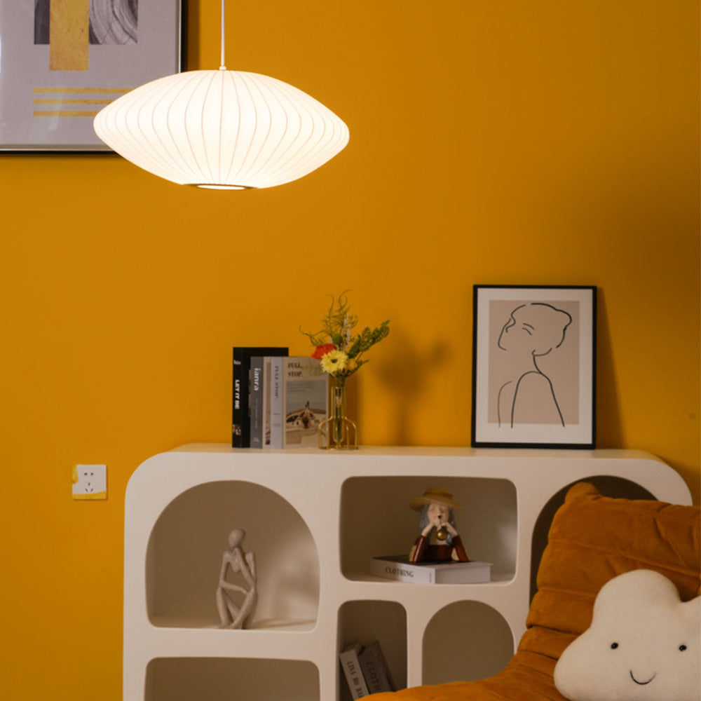 White Lantern Pendant Light