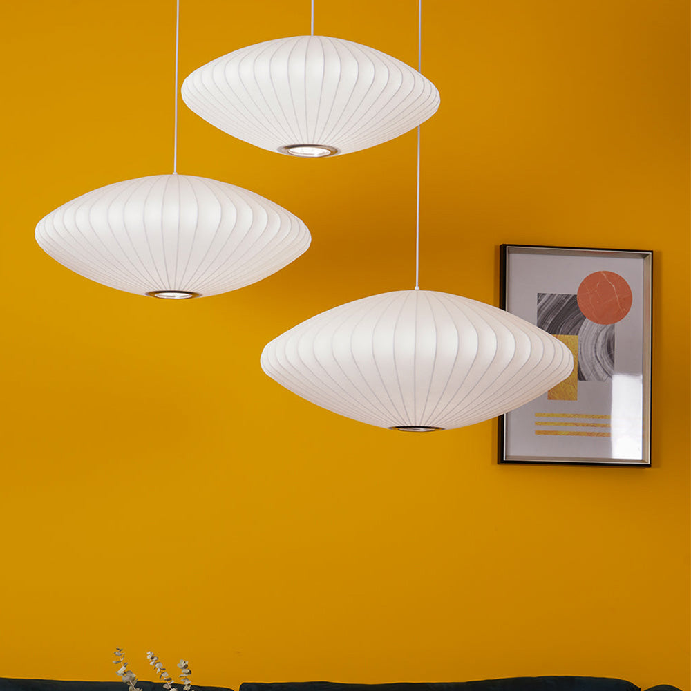 White Lantern Pendant Light