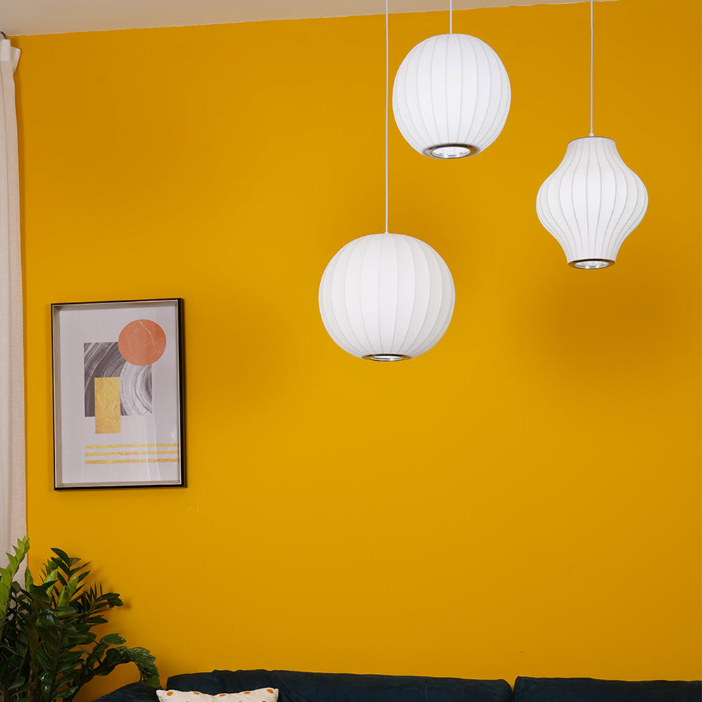 White Lantern Pendant Light